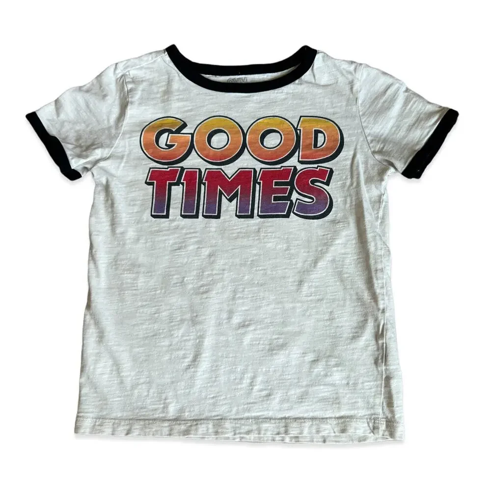 Gymboree Good Times Ringer Tee 5-6